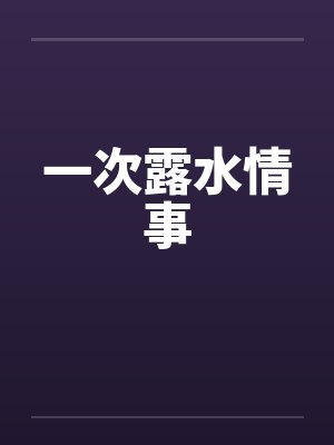 一次露水情事封面